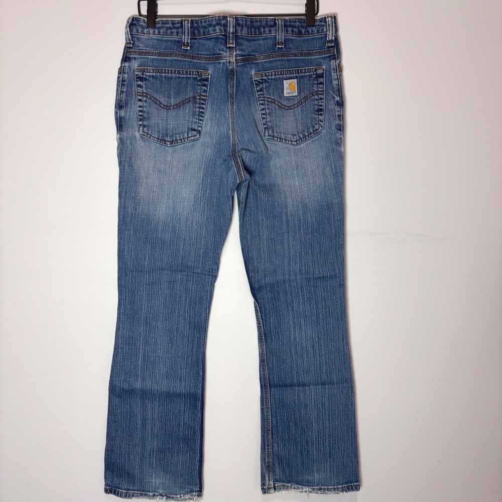Carhartt Women's VINTAGE Traditional Fit Jeans Blue‎ Wash Size 12 x 30 WB001 FIO